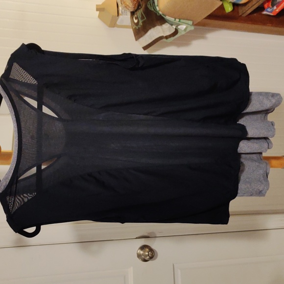 Tangerine layered athletic top - Picture 5 of 6